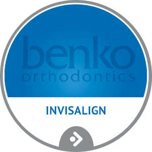 Invisalign horizontal button at Benko Orthodontics in Sarver Kittanning Butler PA